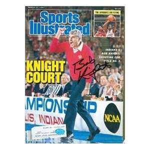  Bobby Knight autographed Sports Illustrated Magazine 