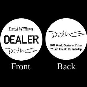 DAVID WILLIAMS Professional Collectors Dealer Button