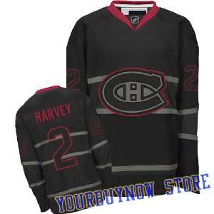  NHL Gear   Doug Harvey #2 Montreal Canadiens Black Ice 