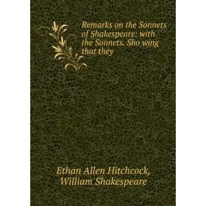   Sho wing that they . William Shakespeare Ethan Allen Hitchcock Books