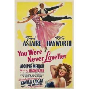   27x40 Fred Astaire Rita Hayworth Leslie Brooks