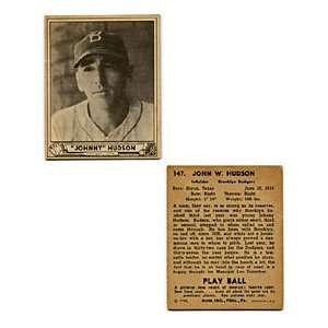  Johnny Hudson 1940 Play Ball Card: Sports & Outdoors