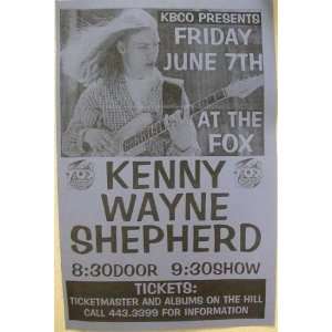  Kenny Wayne Shepherd Boulder 1997 Gig Poster