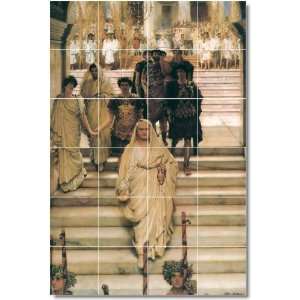 Lawrence Alma Tadema Historical Kitchen Tile Mural 11  17x25.5 using 
