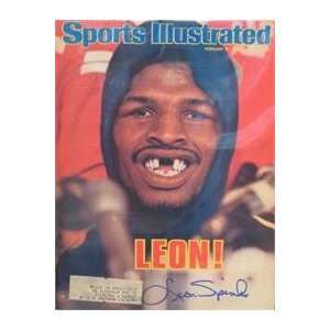  Leon Spinks autographed Sports Illustrated Magazine 