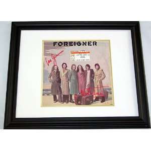  Foreigner Mick Jones & Lou Gramm Signed Album with Ticket 