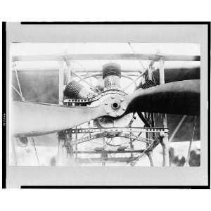  Front of Louis Bleriots airplane,engine,propeller,1909 