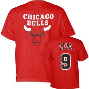 Luol Deng Red Majestic Player Name and Number Chicago Bulls T Shirt
