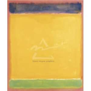 Mark Rothko 26W by 31H  Untitled (Blue, Yellow, Green on Red 