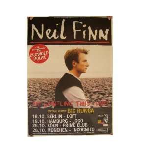 Neil Finn Poster Concert Split Enz Crowded House The