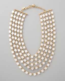 Y10NQ kate spade new york pearly cove bib necklace