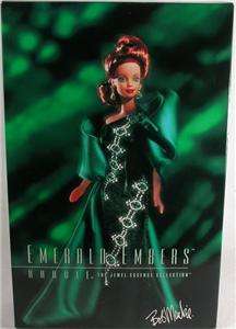 1996 EMERALD EMBERS Barbie BOB MACKIE Jewel Essence Doll Rare  