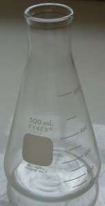 Pyrex 4980 500 mL Stopper 7 Erlenmeyer Beaker Flask WOW  