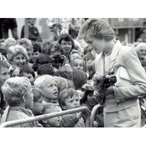  Princess Diana, the Princess of Wales, During Her Visit to 
