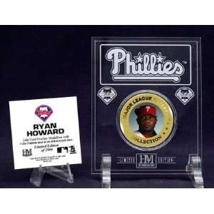 Ryan Howard Philadelphia Phillies Gold and Color Coin