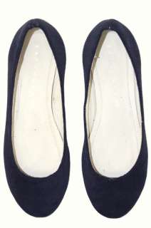 Extraseed Eco Cotton Flats Shoes navy blue corduroy 6.5  