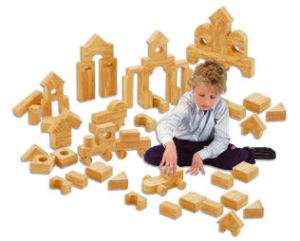 152 Pc. Foam Building Blocks (Wood Grain) ELR 0594  