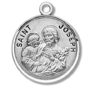 St. Joseph   Sterling Silver Medal (20 Chain)