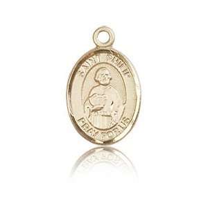    14kt Yellow Gold 1/2in St Philip the Apostle Charm Jewelry