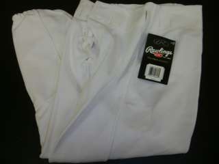 RAWLINGS ADULT WHITE FOOTBALL PANTS   NEW WITH TAGS  
