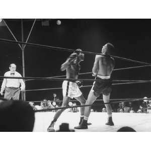  Boxer Sugar Ray Robinson Battling Boxer Randy Turpin 