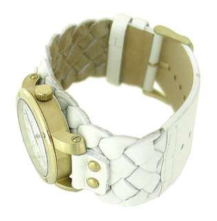 FOSSIL WHITE LEATHER STRAP 50M LADIES WATCH JR1291  