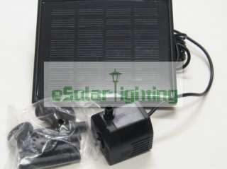 New Solar Powered Panel Fountain Pond Water Pump Pool  
