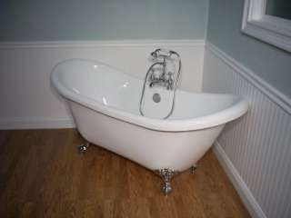   SLIPPER CLAWFOOT TUB Includes FAUCET & DRAIN SET bathtub freestanding