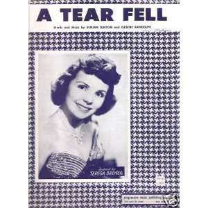  Sheet Music A Tear Fell Teresa Brewer 75 