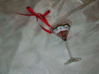 Ganz Mini Martini Glass Holiday Ornament Choose Style  