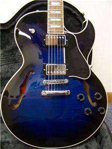 Gibson ES 137 Classic Blue Burst Hollow Body Electric Guitar & Case 