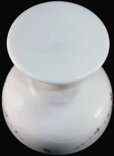 Westmoreland Milk Glass Roses & Bows Ftd. Compote w/Lid  