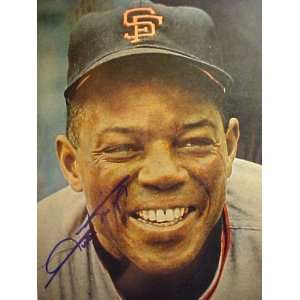 Willie Mays San Francisco Giants Autographed 11 x 14 Professionally 