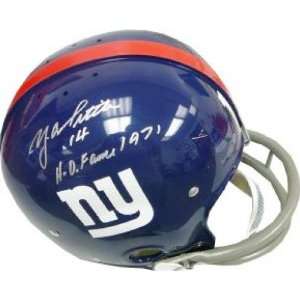  Y.A. Tittle Signed Helmet   Authentic   Autographed NFL 