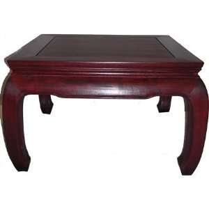   wide Elegant solid rosewood Chinese Chow leg end table