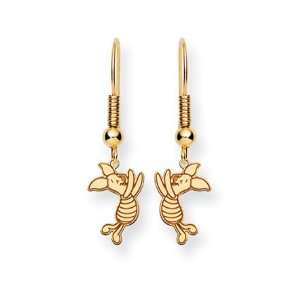  Disneys Piglet Wire Earrings in 14 Karat Gold Jewelry