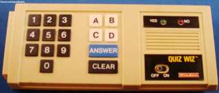1980s COLECO QUIZ WIZ ELECTRONIC HANDHELD GAME SYSTEM ★  