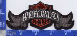 Authentic Harley Davidson sm H D GRAY RIBBON patch  