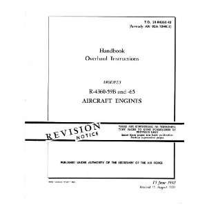   4360  59 B  65 Aircraft Engine Overhaul Manual Pratt & Whitney Books