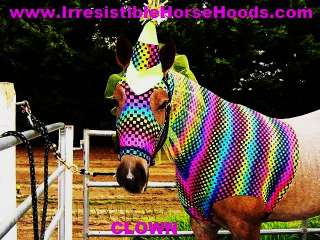   CLOWN COSTUME Horse Hood Sleazy Slinky * (yearling or pony)  