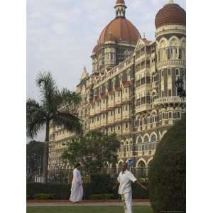  Guest Doing Morning Exercises in Public Garden by the Taj 
