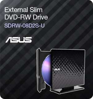  Asus USB 2.0 8x DVD Writer External Optical Drive SDRW 