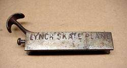 NEAT LYNCH 1894 PATENT SKATE PLANE   ICE SKATE SHARPENER  
