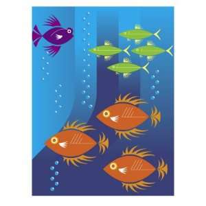  School of Fish Giclee Poster Print, 30x40