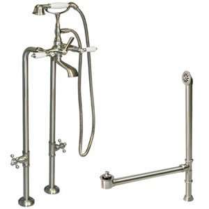  34 1/2 Liffy Freestanding Tub Faucet, Supplies, and Drain 