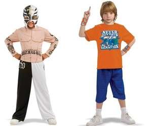 Rey Mysterio or John Cena Kids Teen Halloween Costume (Basic) WWE 