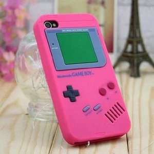   Game Boy Case Cover For iPhone 4 4S 4G pink: Cell Phones & Accessories