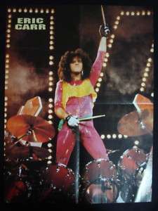 NIRVANA / ERIC CARR, KISS   LARGE FOLD OUT POSTER  