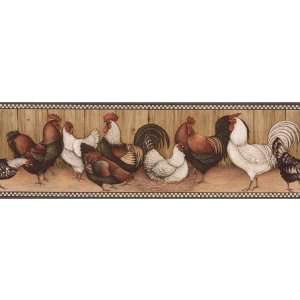  Decorate By Color Black And Brown Rooster Border BC1580058 