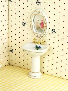 Dollhouse Bathroom Furniture Vintage Toilet Set x4  
